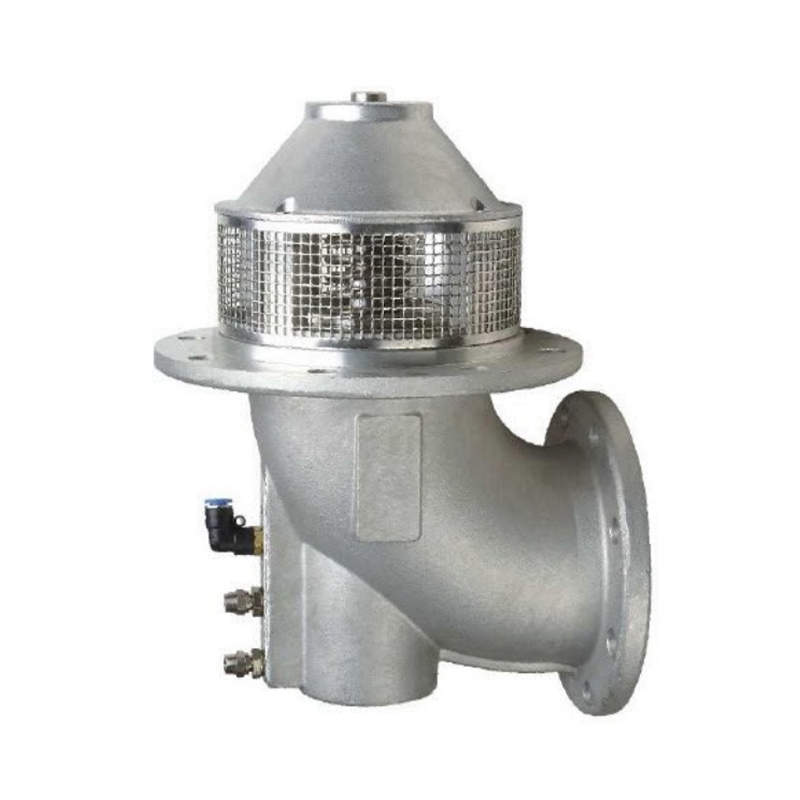 适用于燃油罐车的带双圆形法兰的高流量气动底部阀门