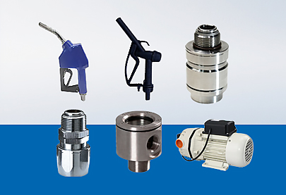 DEF/Ad-蓝色泵和分配器零件      