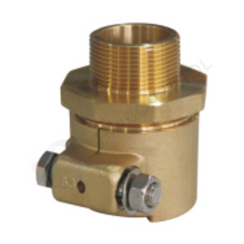 用于 PE 复合燃油管设备连接的黄铜螺纹转换接头和橡胶法兰套